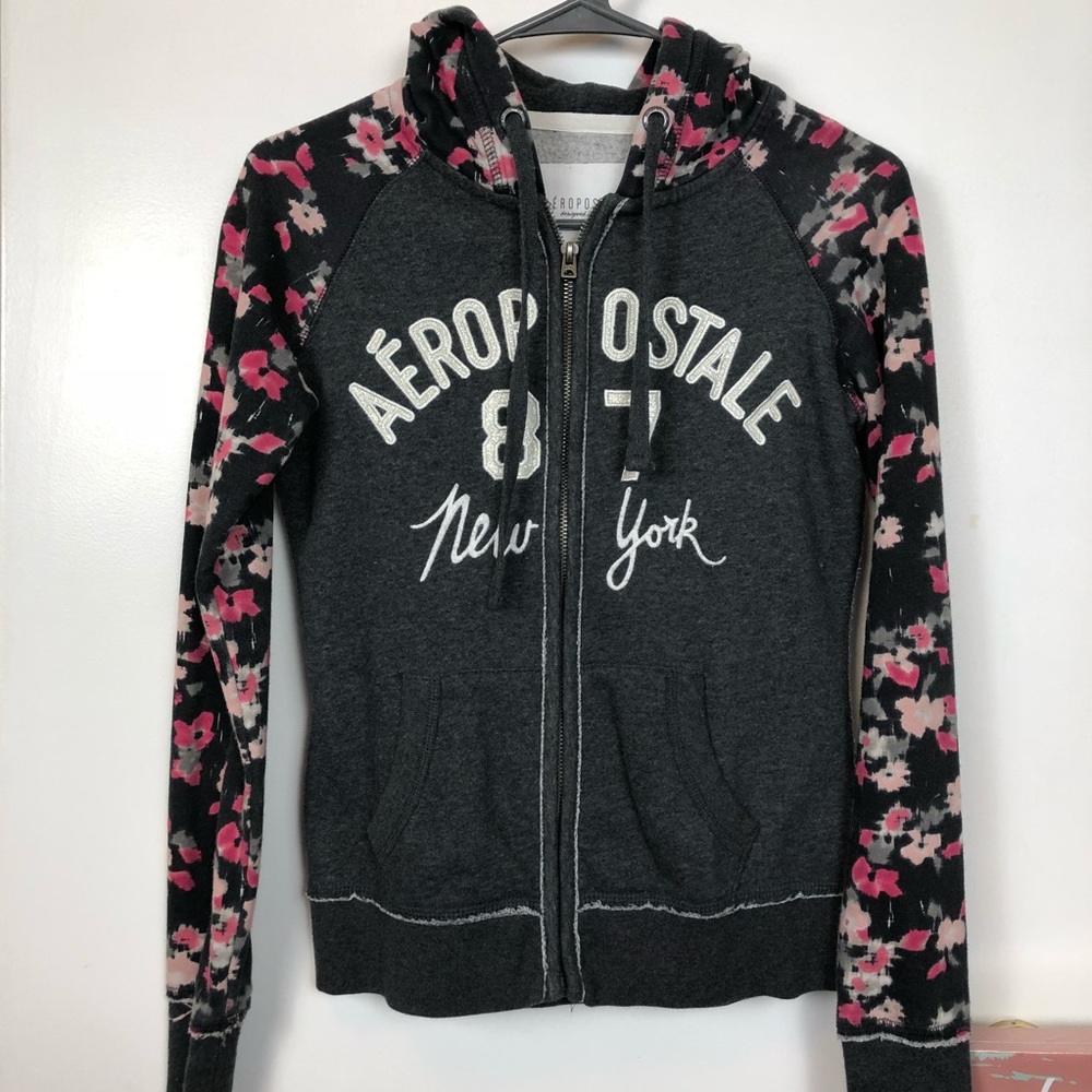 Aeropostale Floral Hoodie